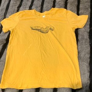 #599 “Bella Canvis Kids” Yellow Graphic T-Shirt M10/12